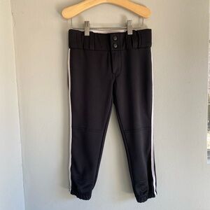 Champro Black with white piping Softball pants Girls Small
